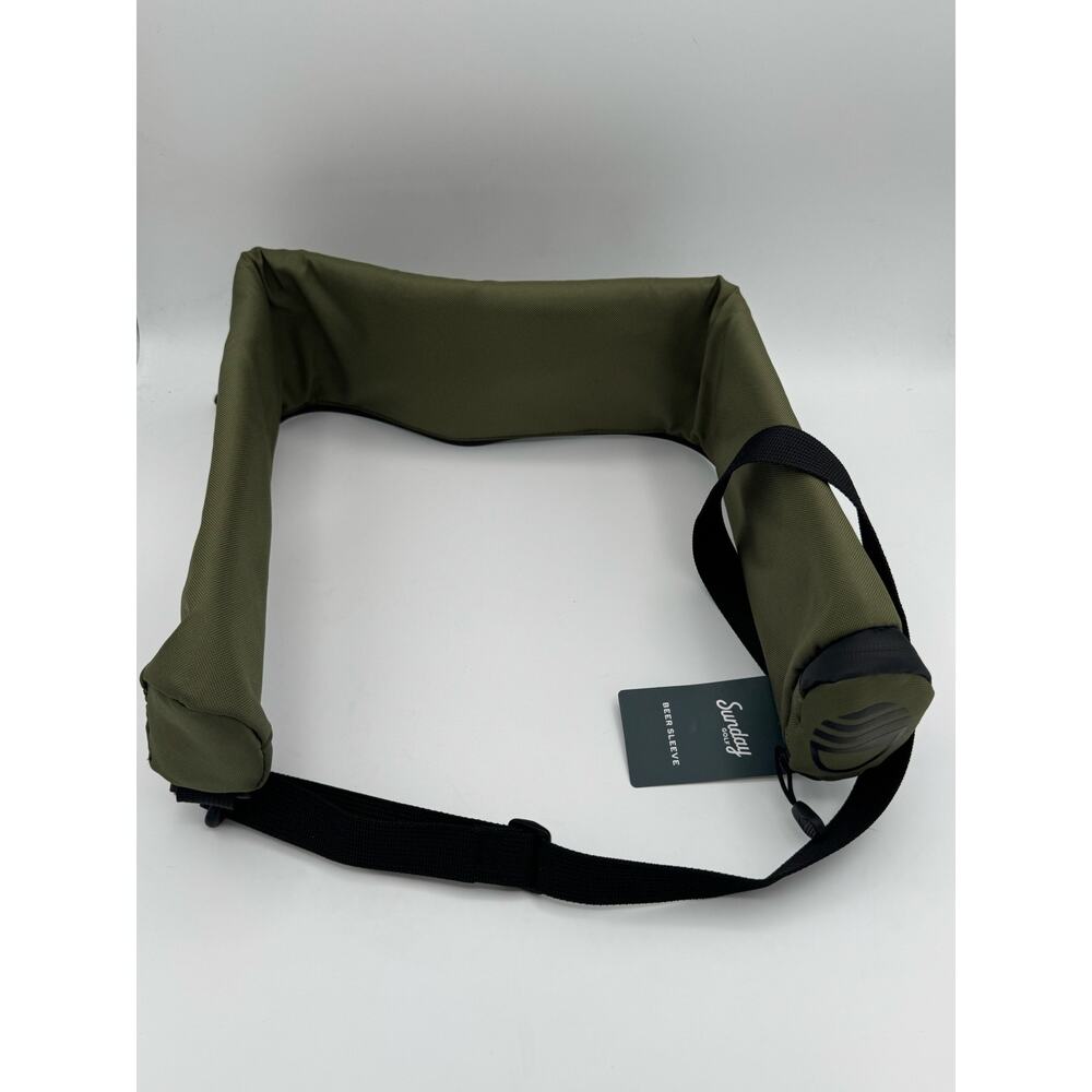 Sunday Golf Olive Beer Sleeve Cooler NWT